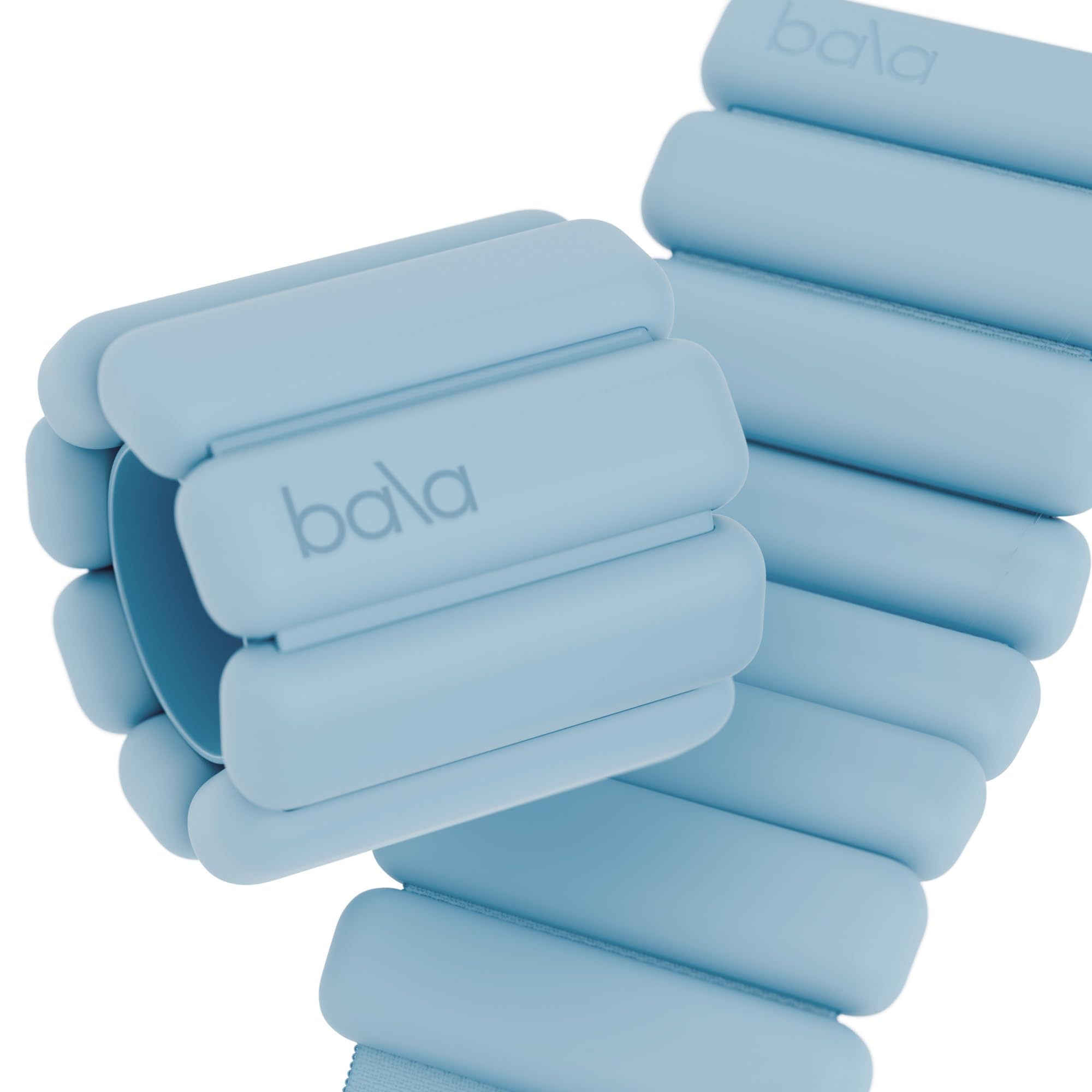 bala Bala Bangles 水色 HALFMOON リネンアイピロー Bala Brazaletes – Juego de 2 pesas ajustables para muñeca y